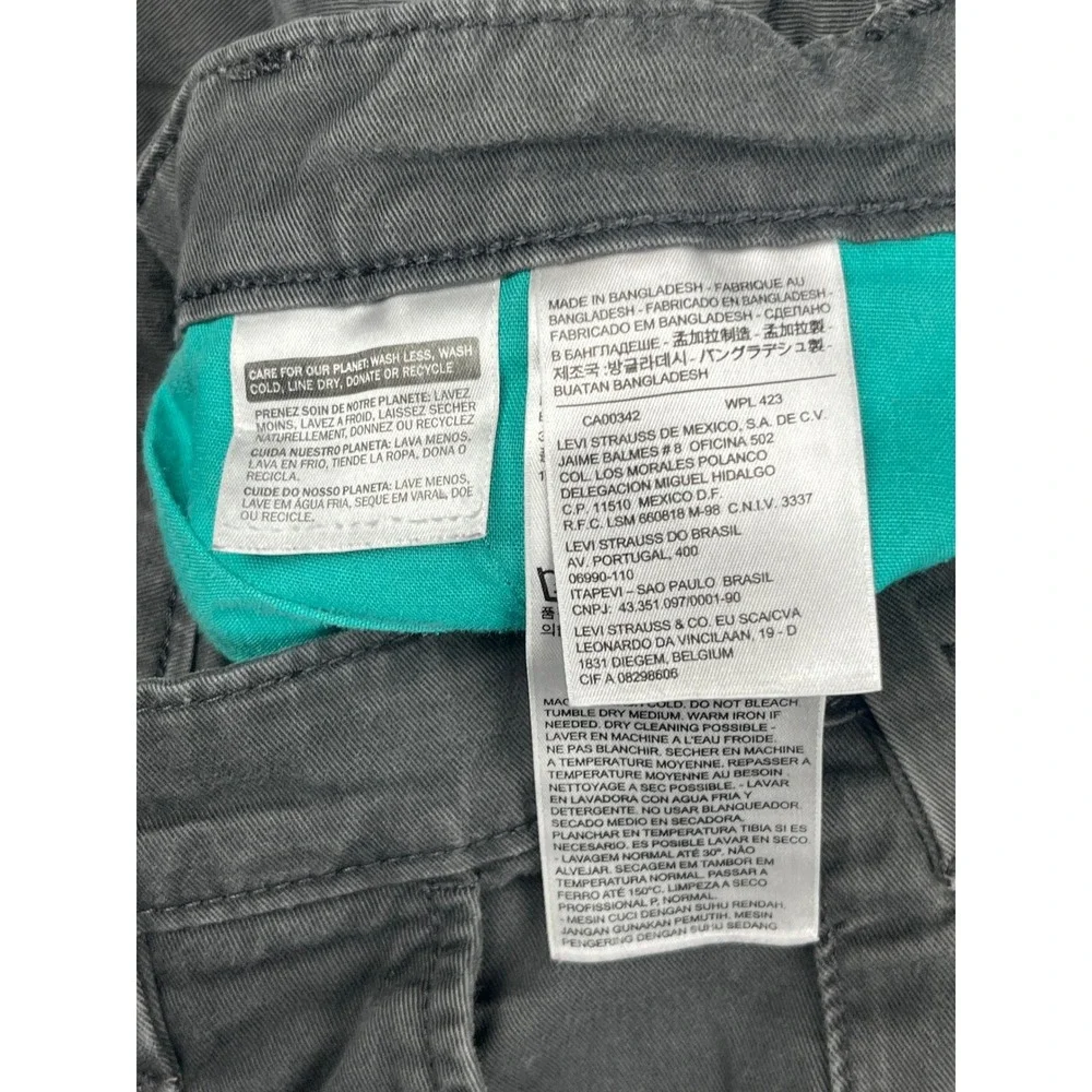 Levis 511 Slim Fit‎ Chino Pants Mens 31x32 Gray Cotton Twill Casual Trousers